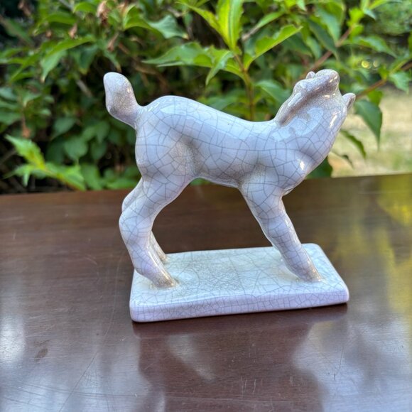 Vintage Horse Figurine West German Crackle Glaze Foal by Karlsruher Majolika - Picture 4 of 15